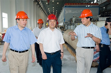 2007年5月25日，時任全國政協常委、經濟委員會副主任、中國包裝聯合會會長石萬鵬一行來公司視察