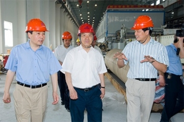 2007年5月25日，時任全國政協(xié)常委、經(jīng)濟(jì)委員會副主任、中國包裝聯(lián)合會會長石萬鵬一行來公司視察